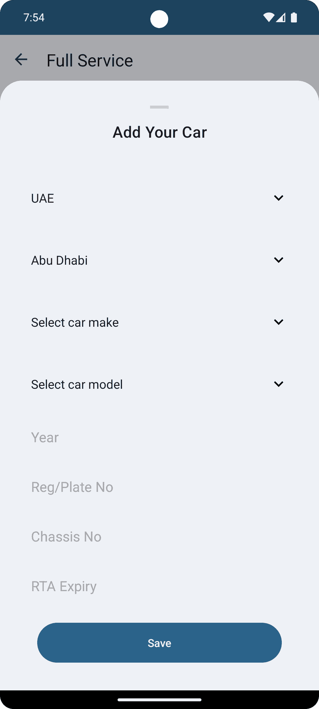 On the Go Add Car Screenshot
