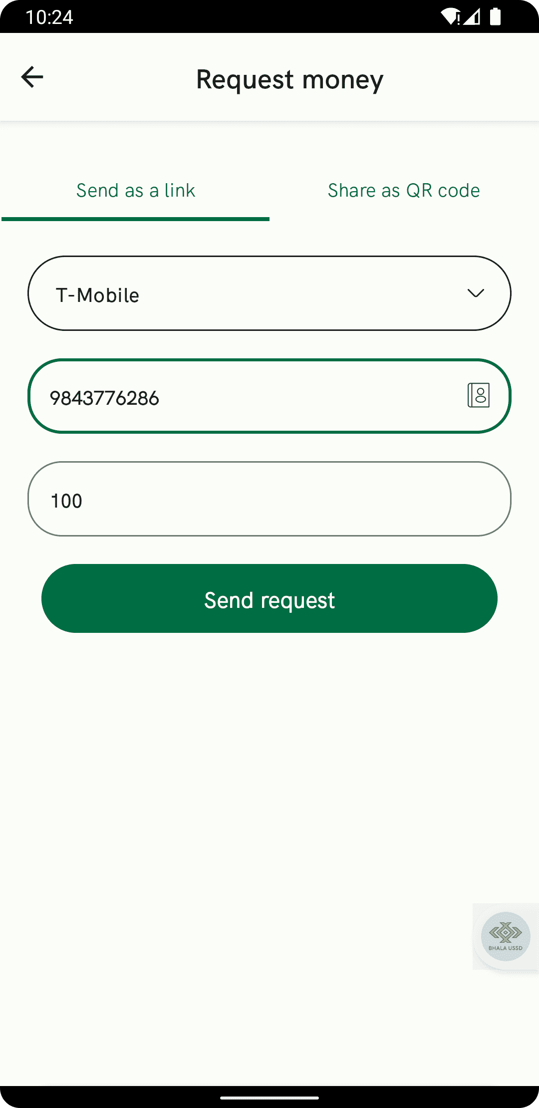 Zizi Request Money Screenshot